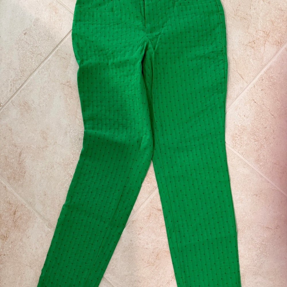 Banana Republic Green Patterned Pants